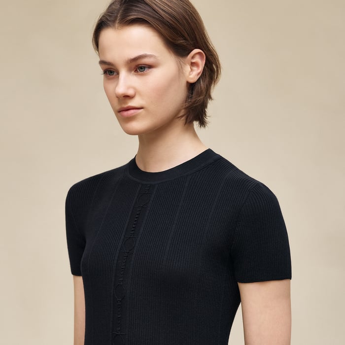 Bleu Noir Short-sleeve Sweater