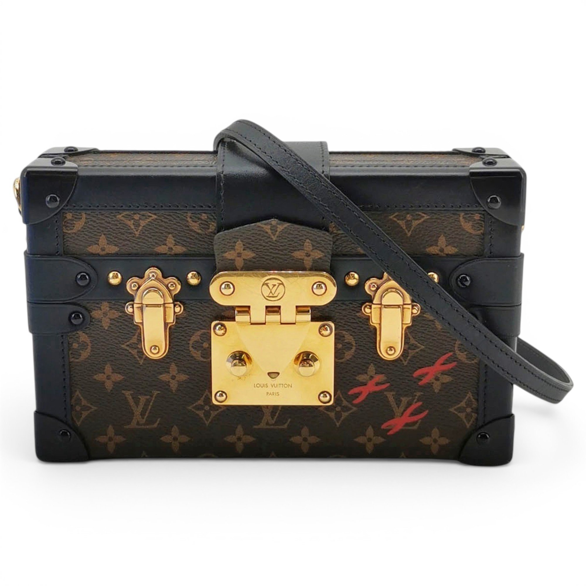Louis Vuitton Petite Malle leather handbag