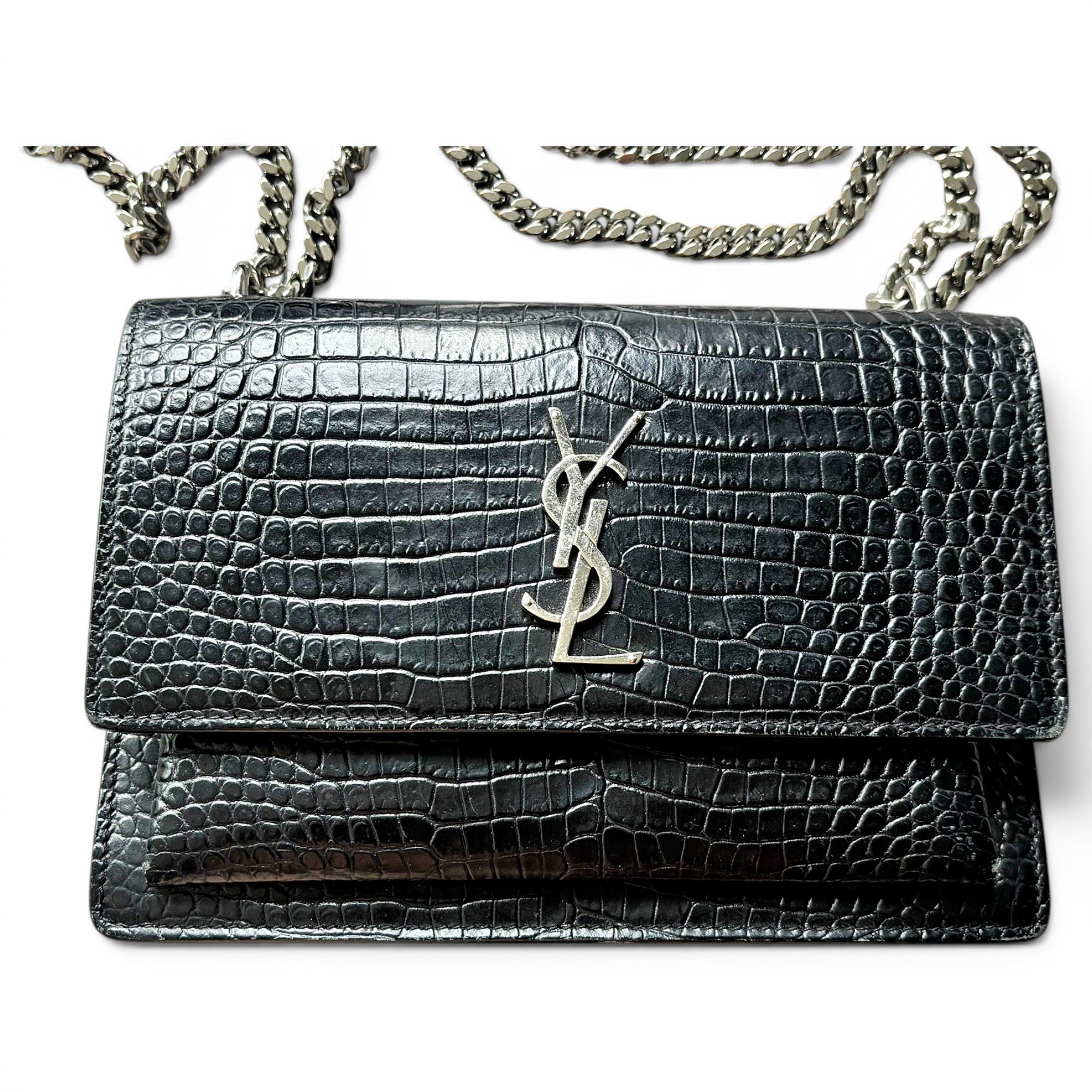 Sunset leather crossbody bag