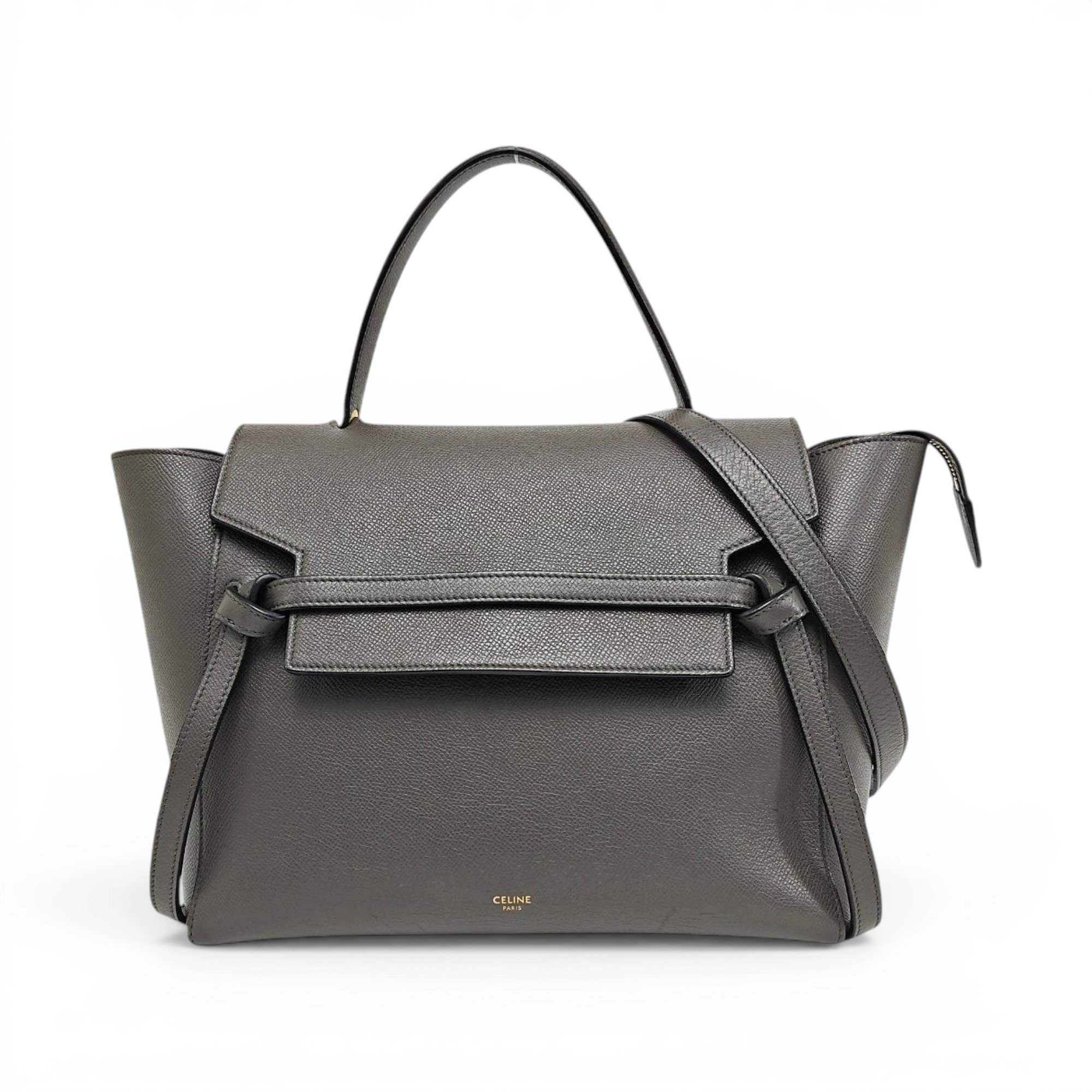 Belt leather handbag