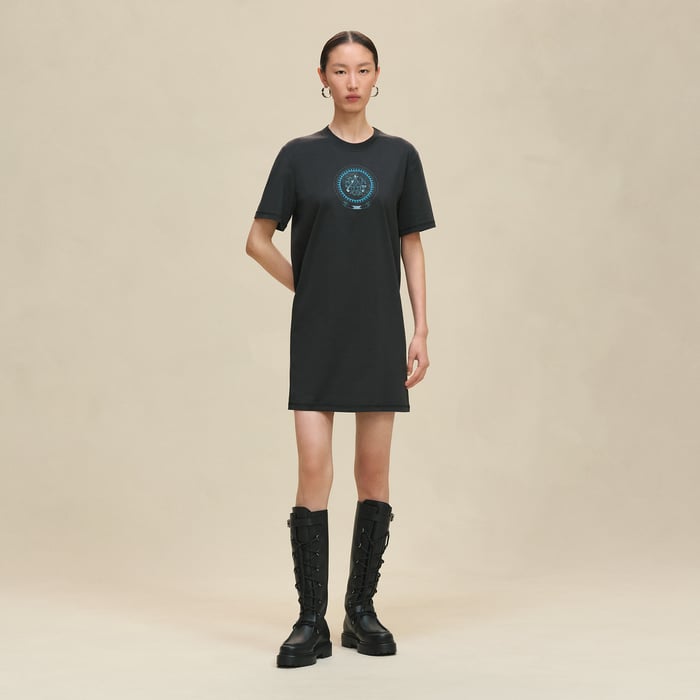 Bleu Noir "Mors a Jouets" T-shirt Dress