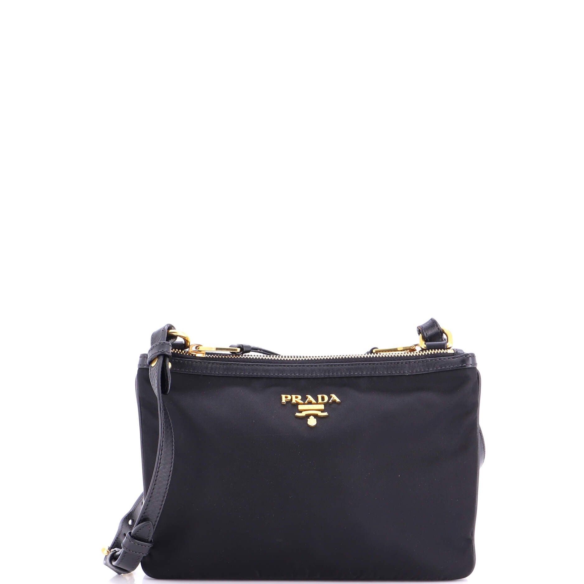 Double Zip Crossbody Bag Tessuto Small