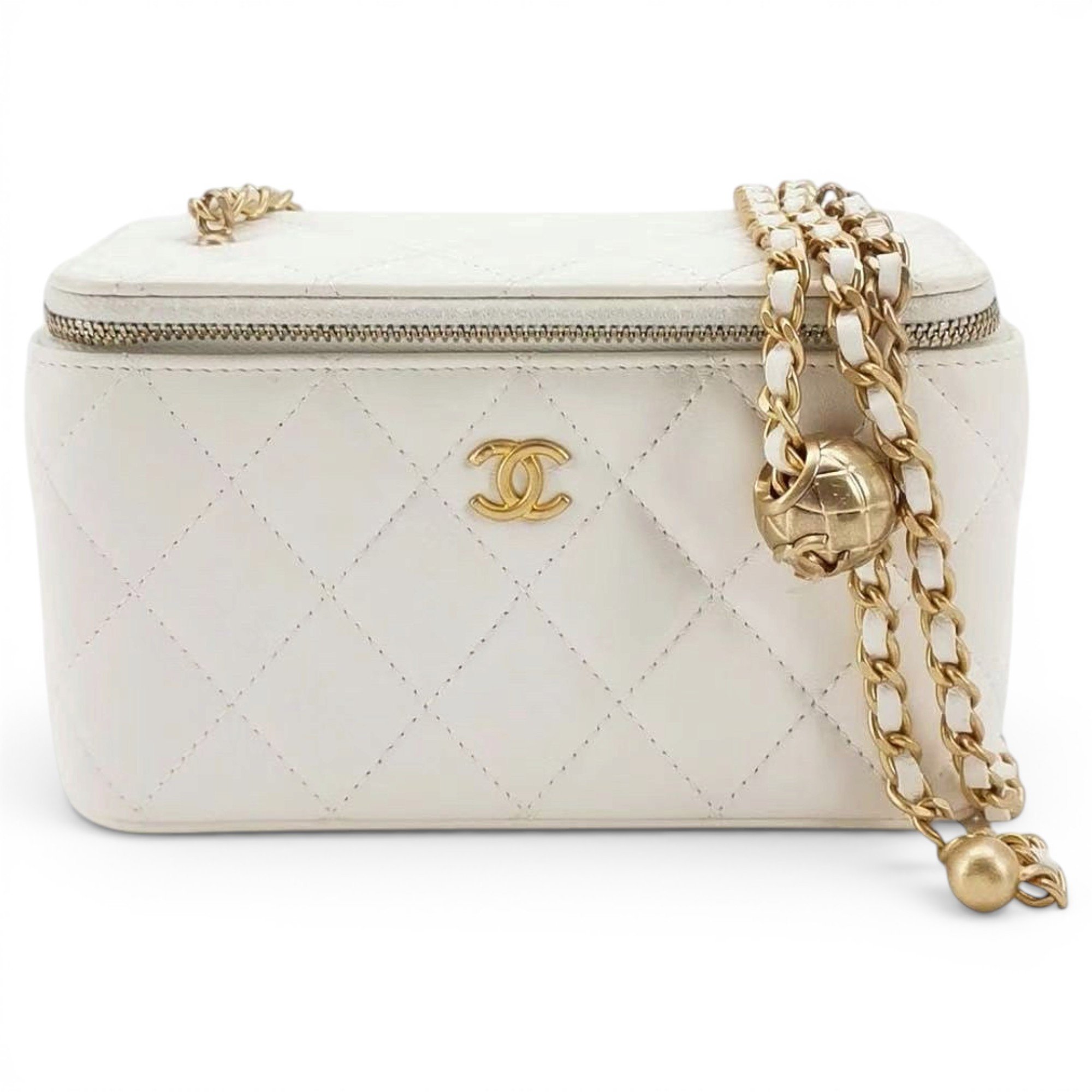 Trendy CC Vanity leather handbag