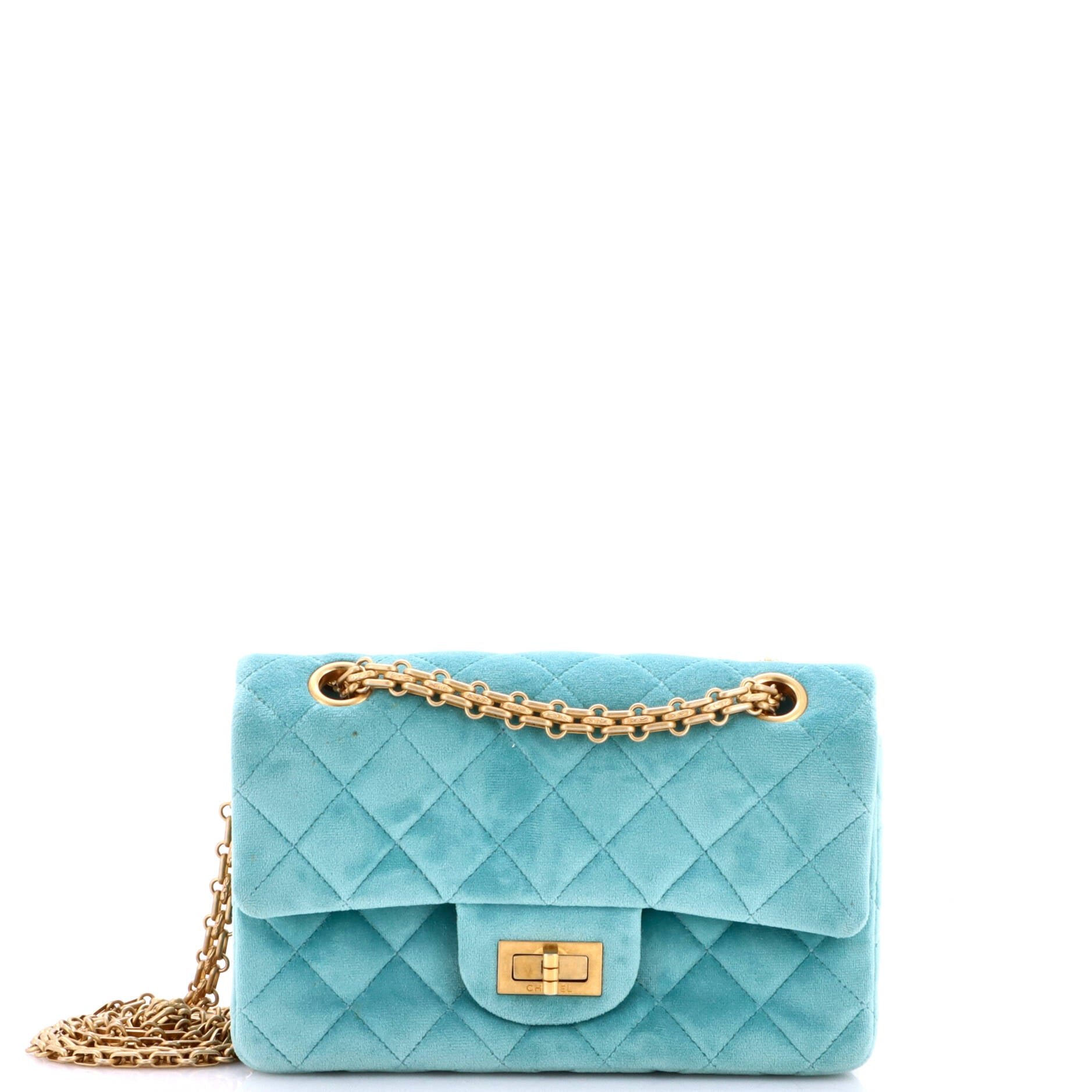 Reissue 2.55 Flap Bag Quilted Velvet Mini
