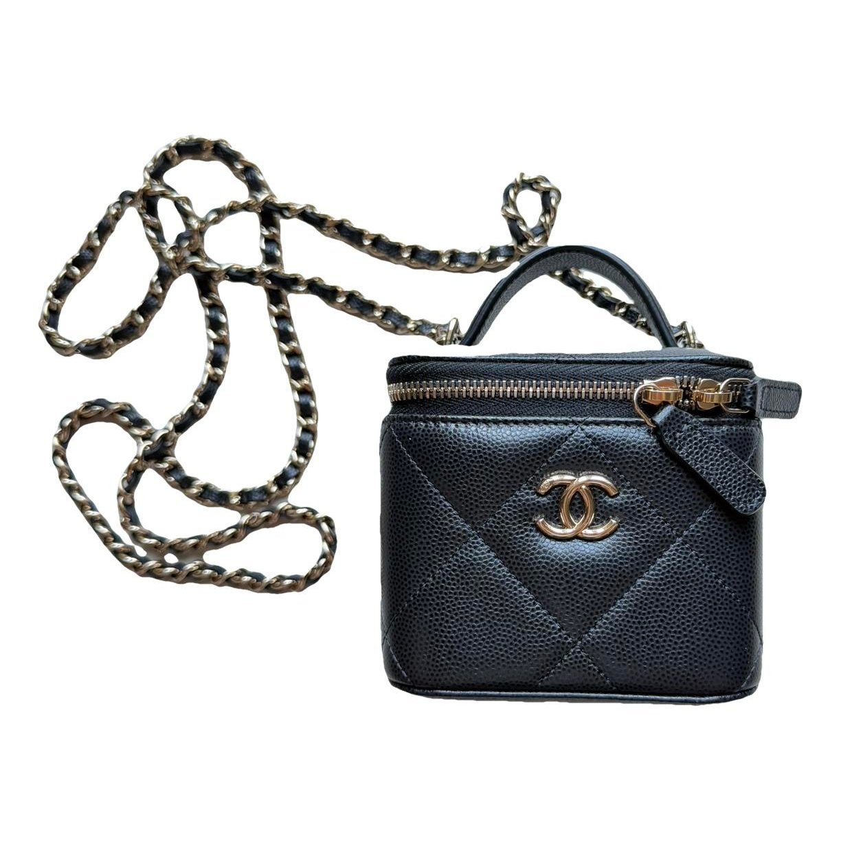 Trendy CC Vanity leather handbag