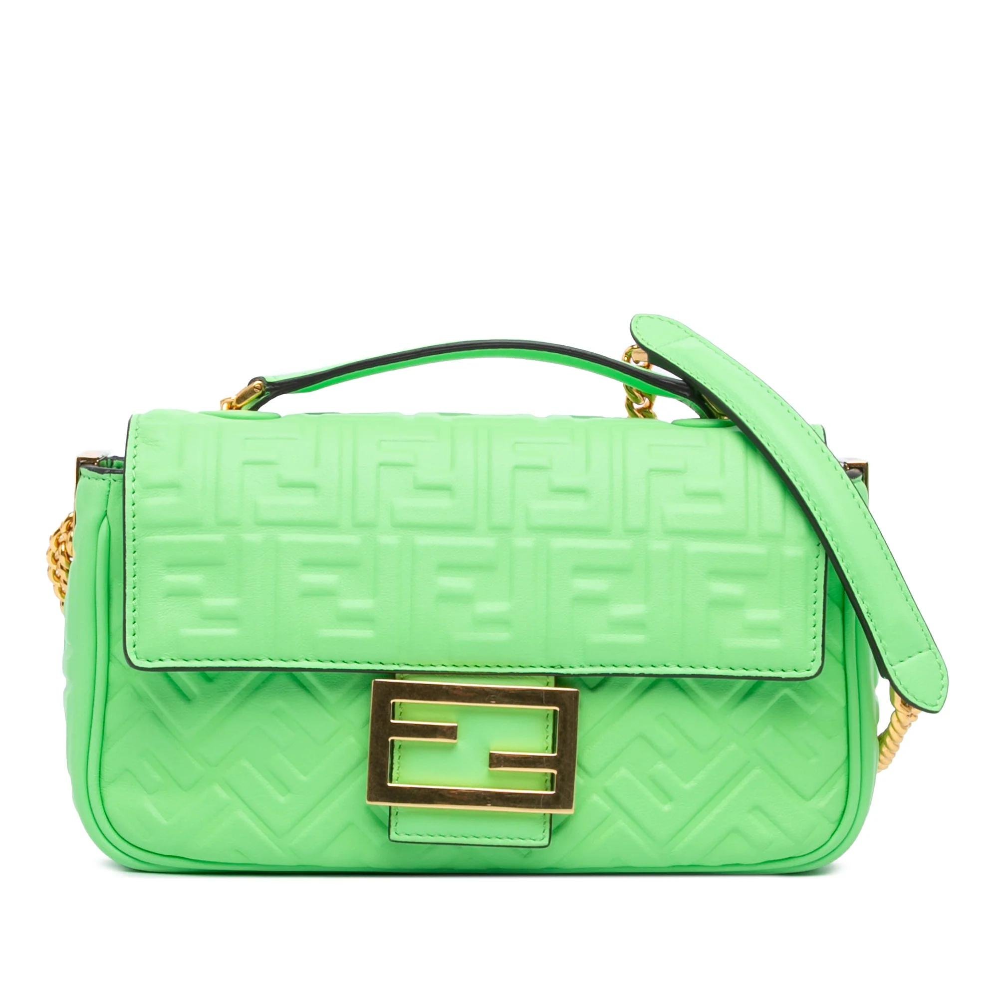 Baguette pony-style calfskin handbag