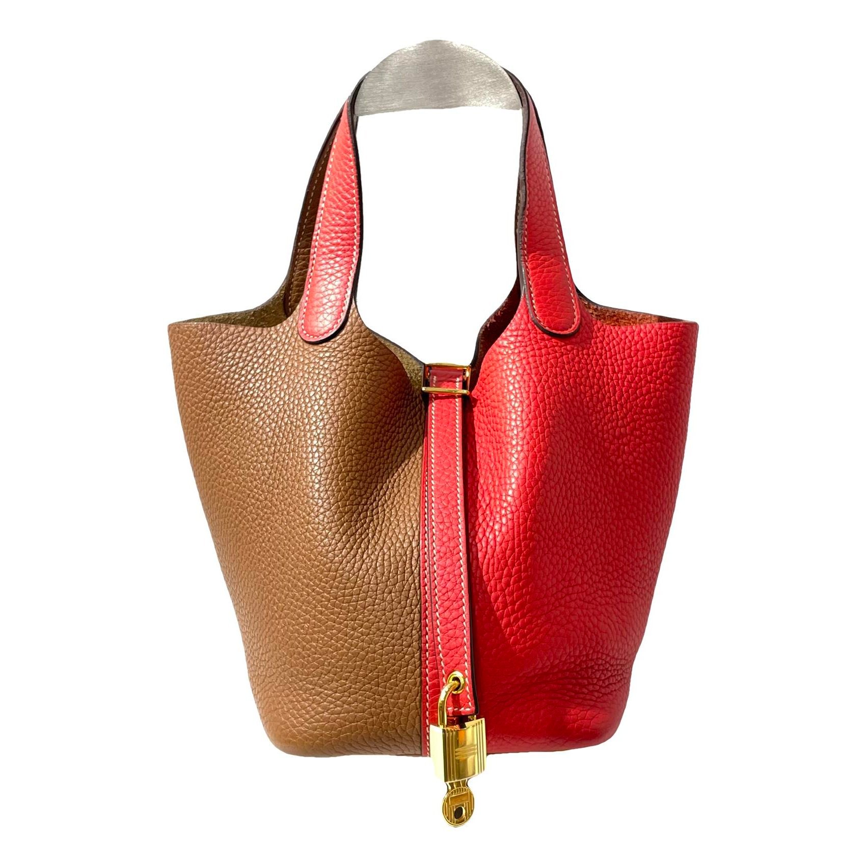 Picotin leather handbag