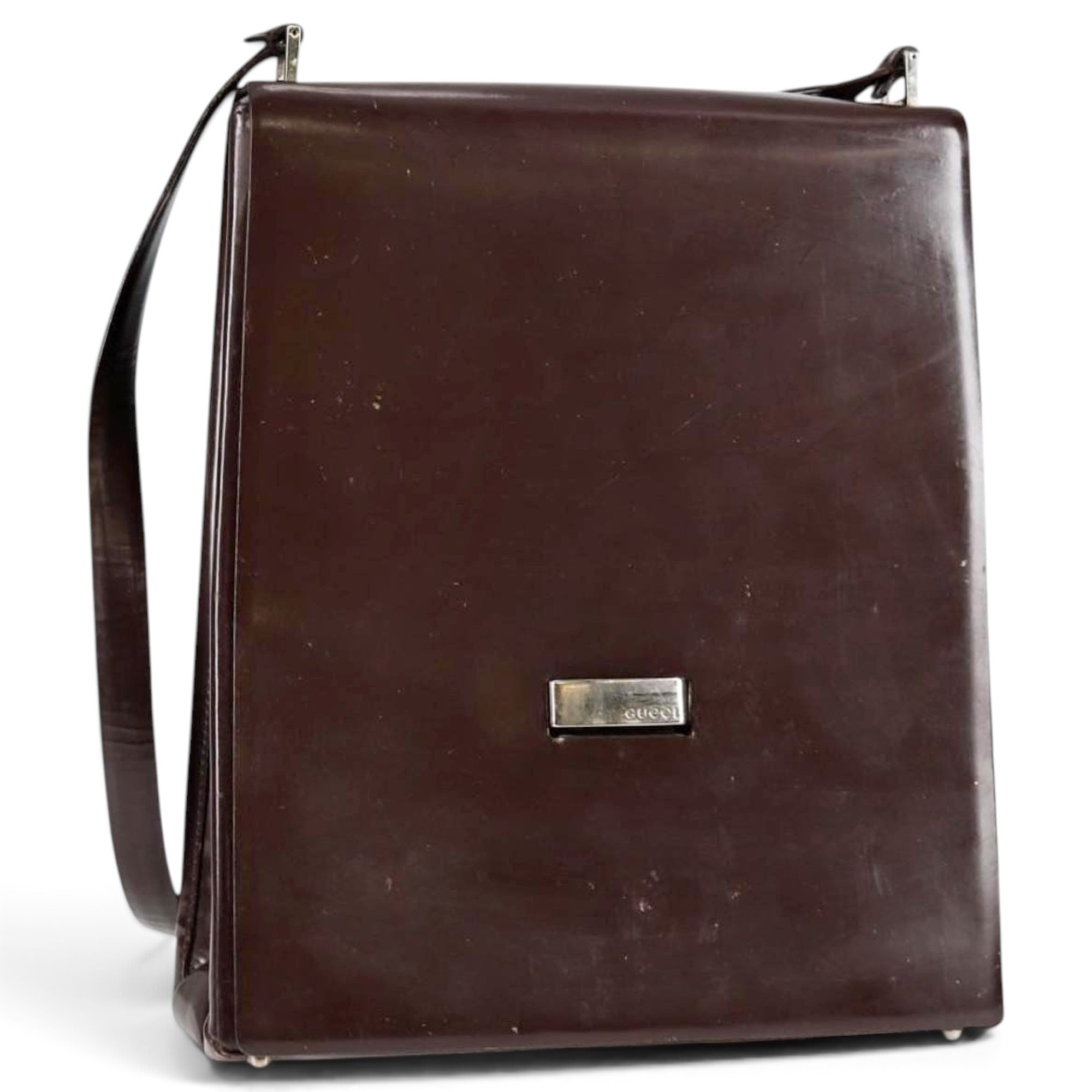 Patent leather handbag