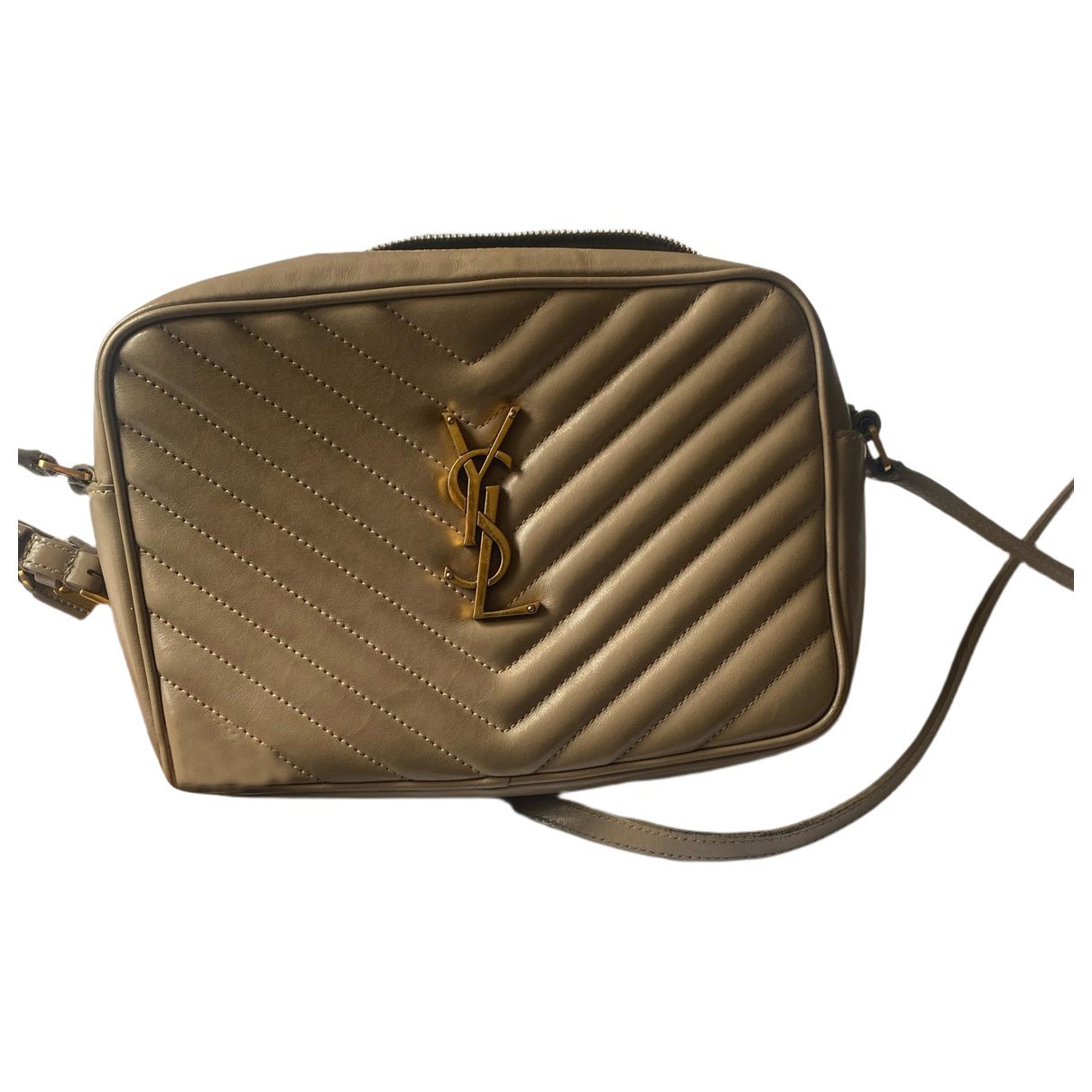 Camera Lou leather crossbody bag