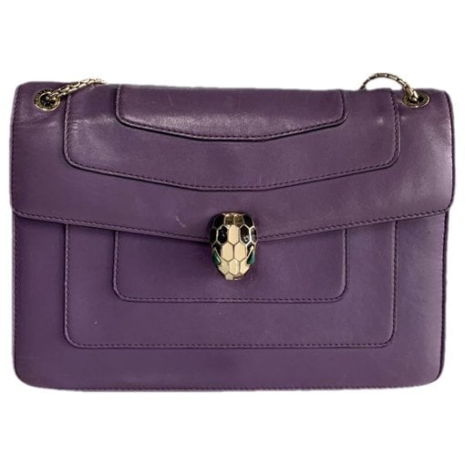 Serpenti leather handbag