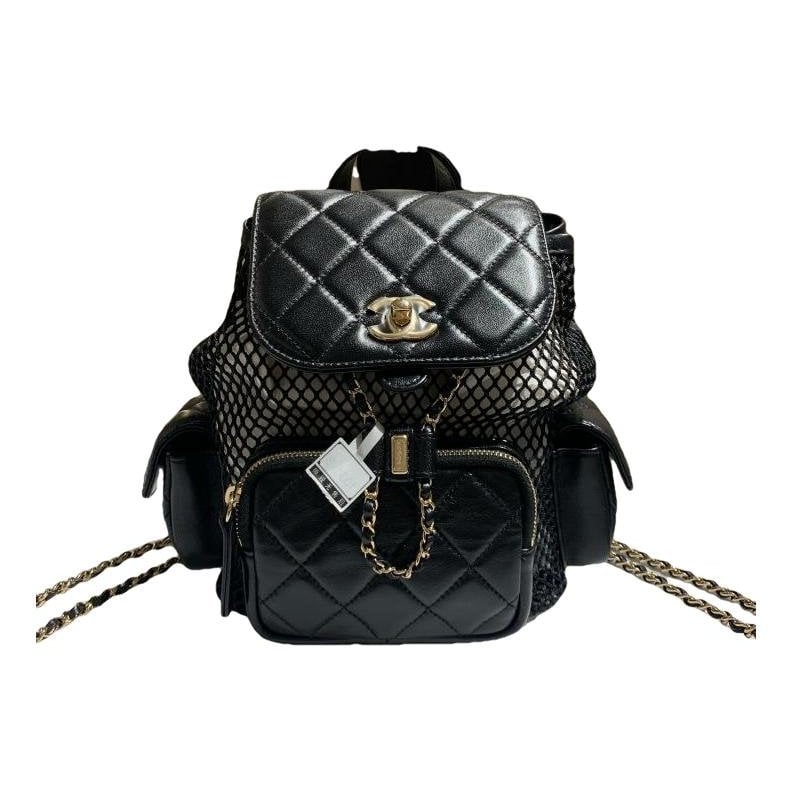 Leather backpack