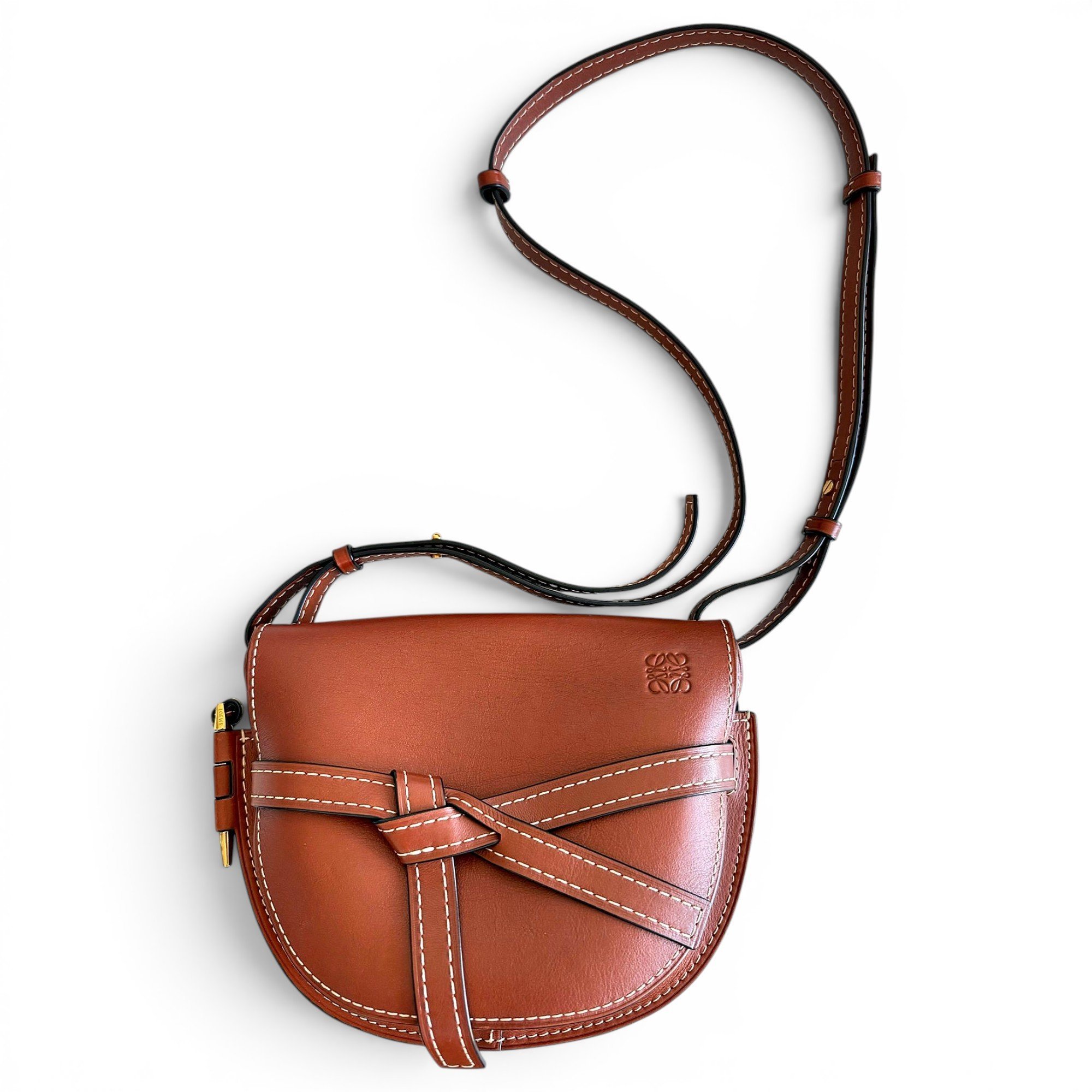 Gate leather crossbody bag