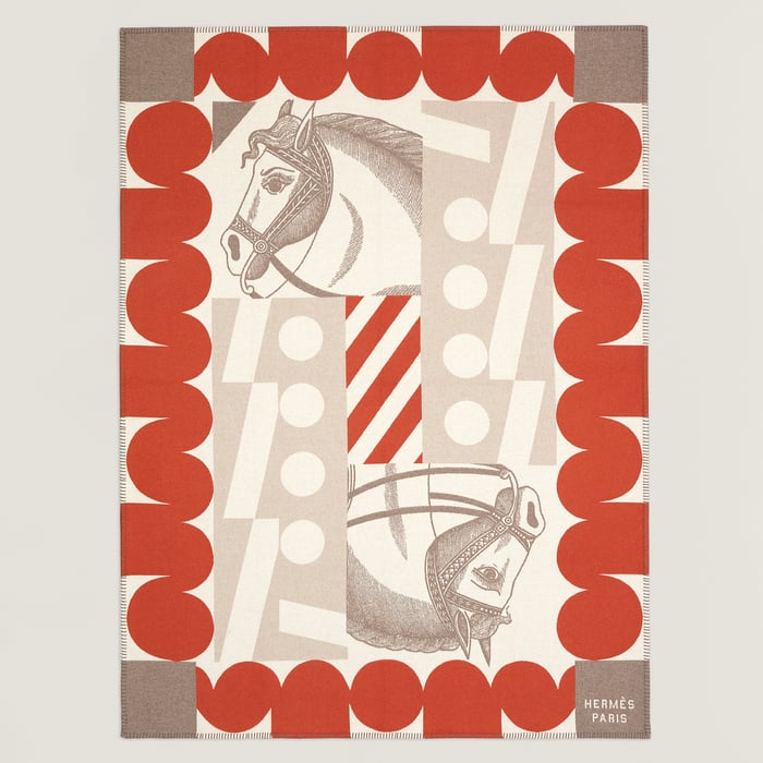Rouge H Cheval Joker Blanket