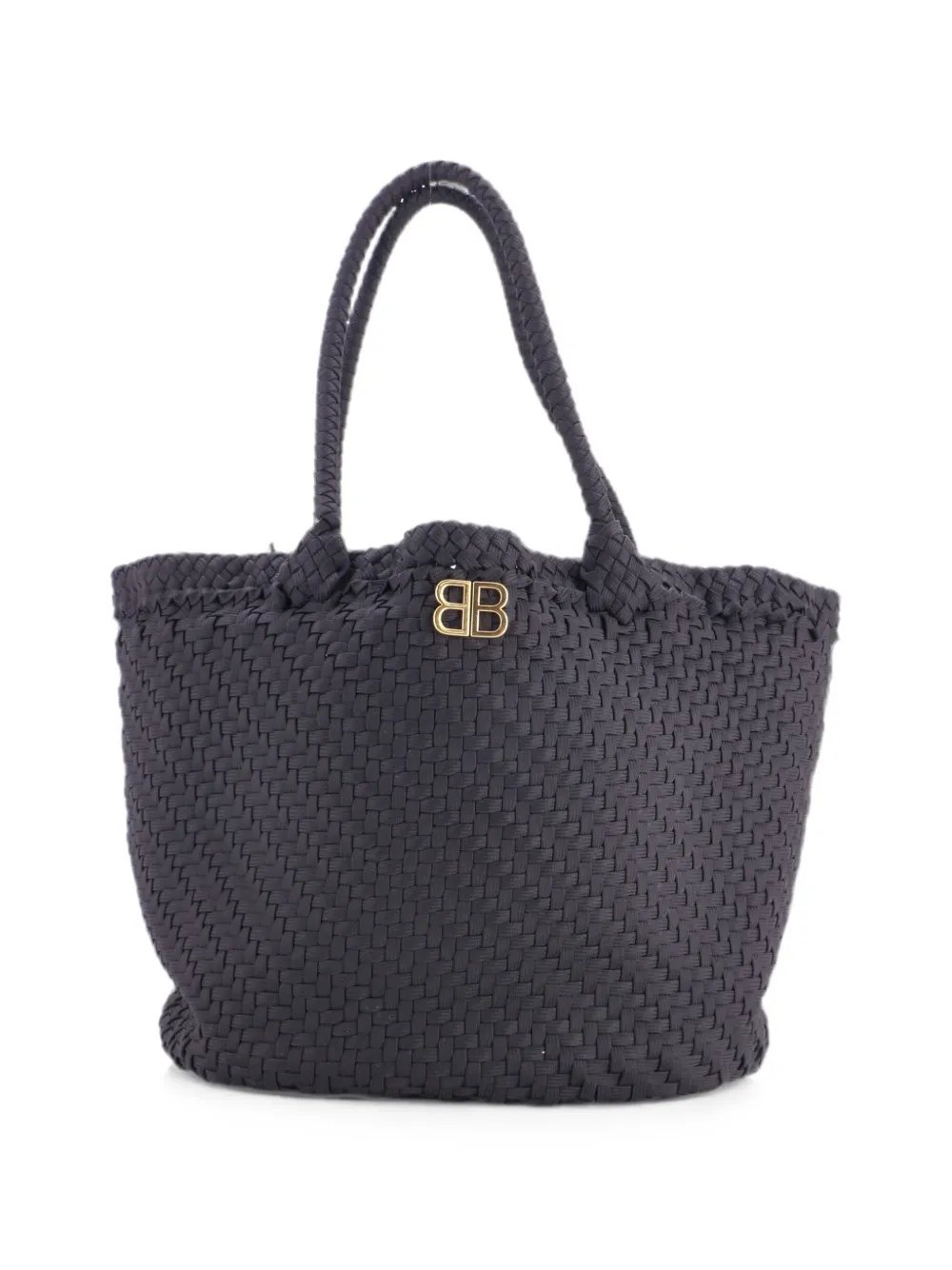 Shoelace Woven Fabric Large tote bag