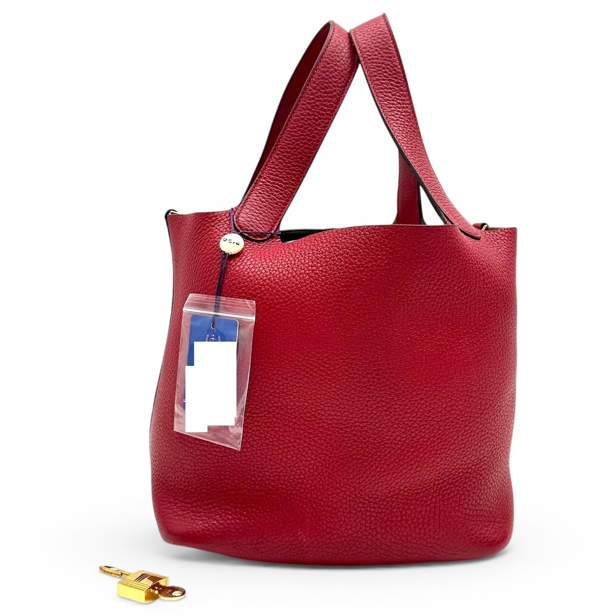 Picotin leather tote