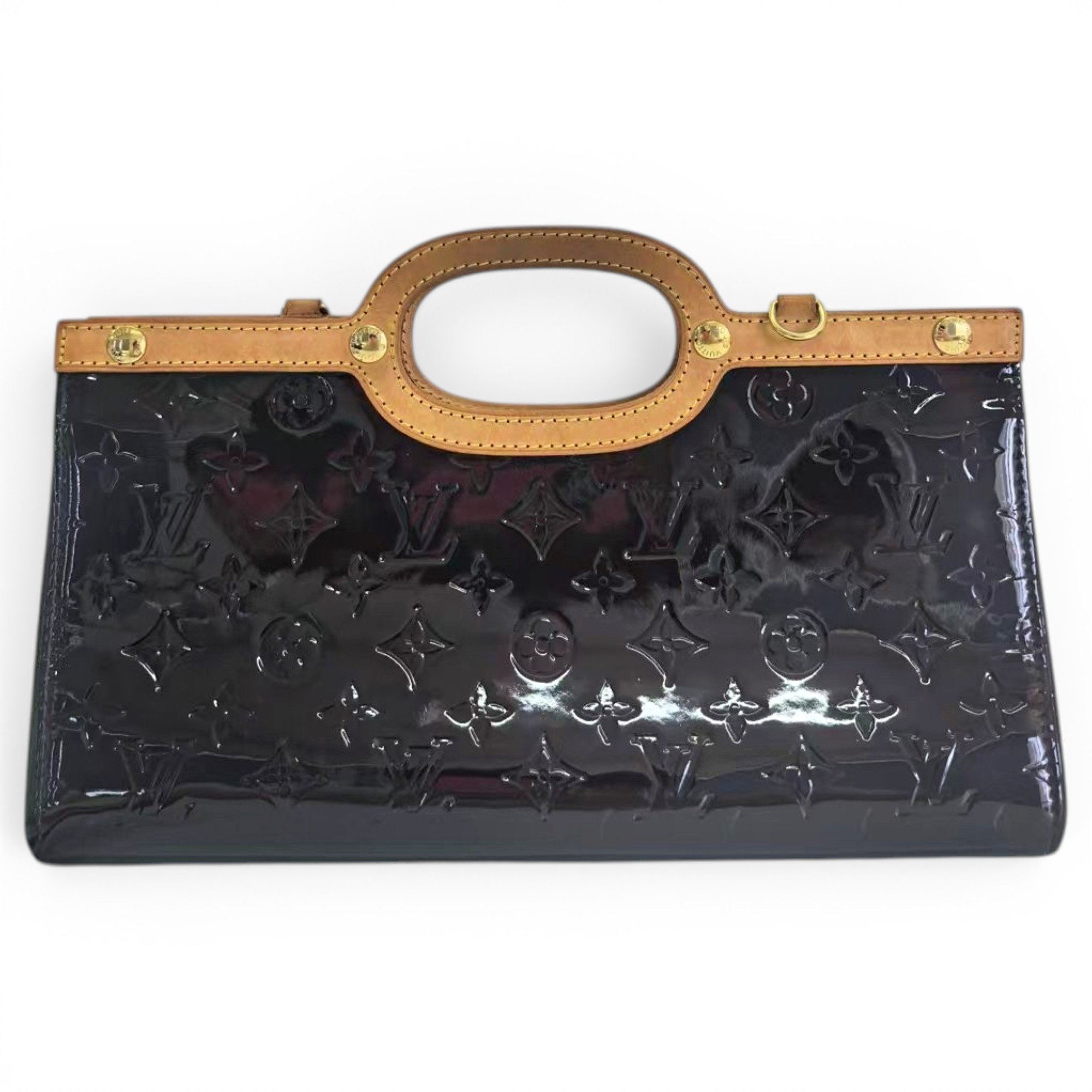 Roxbury patent leather handbag