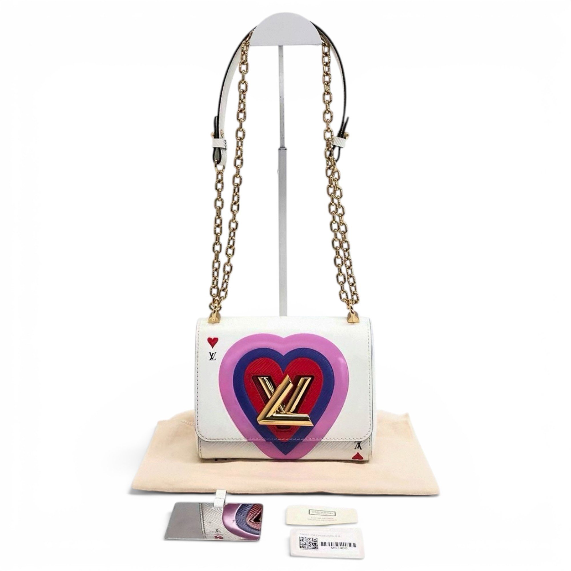 Twist leather crossbody bag