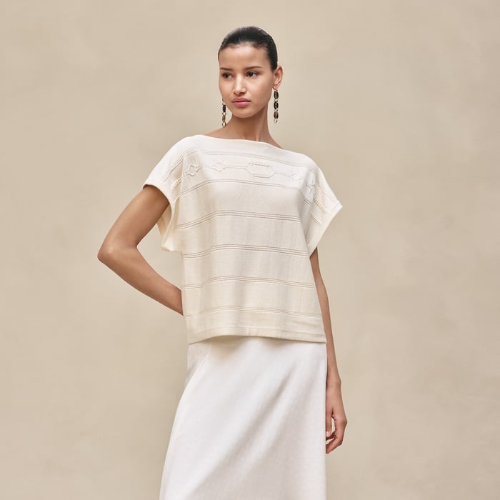 Blanc Naturel Sleeveless Sweater
