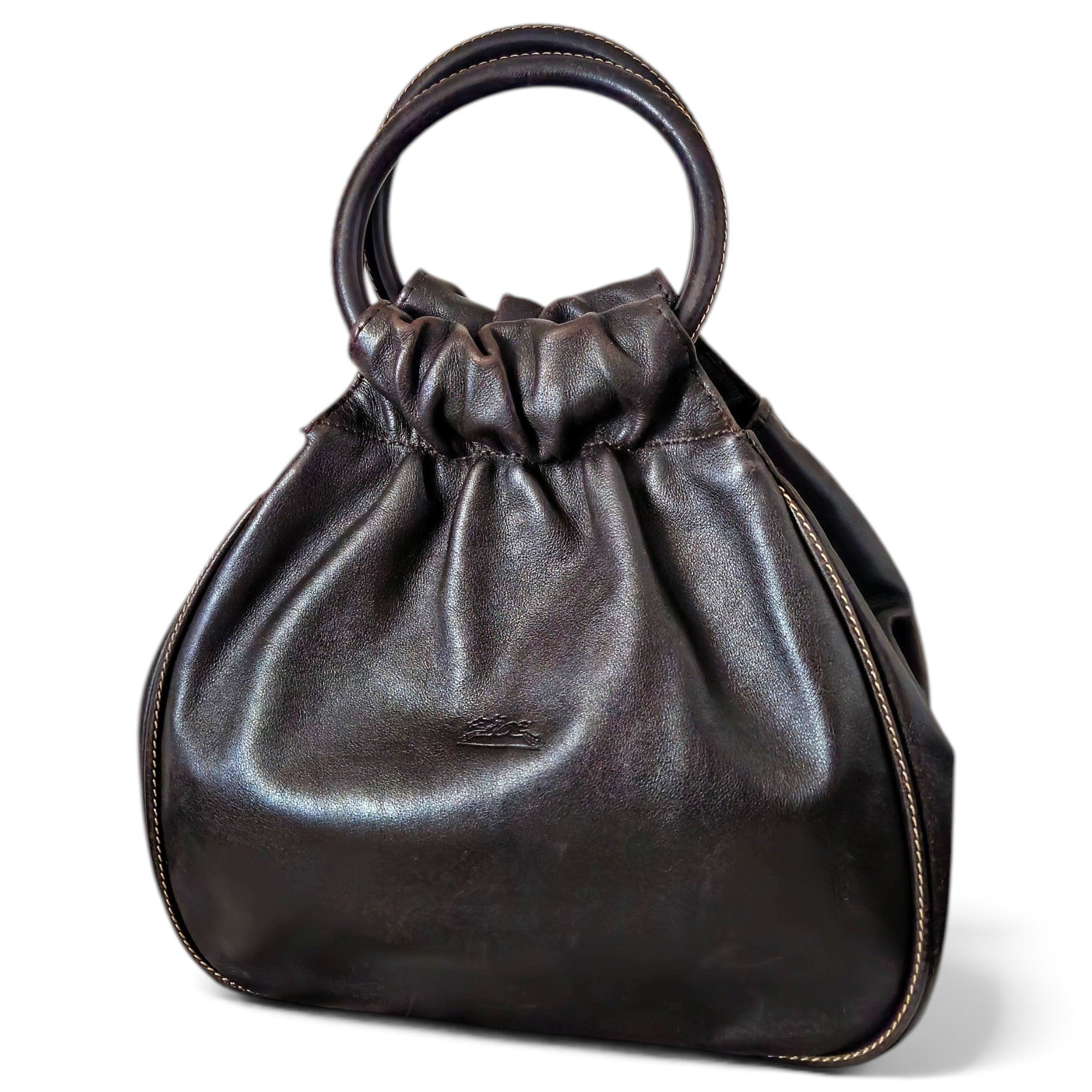 3D leather handbag