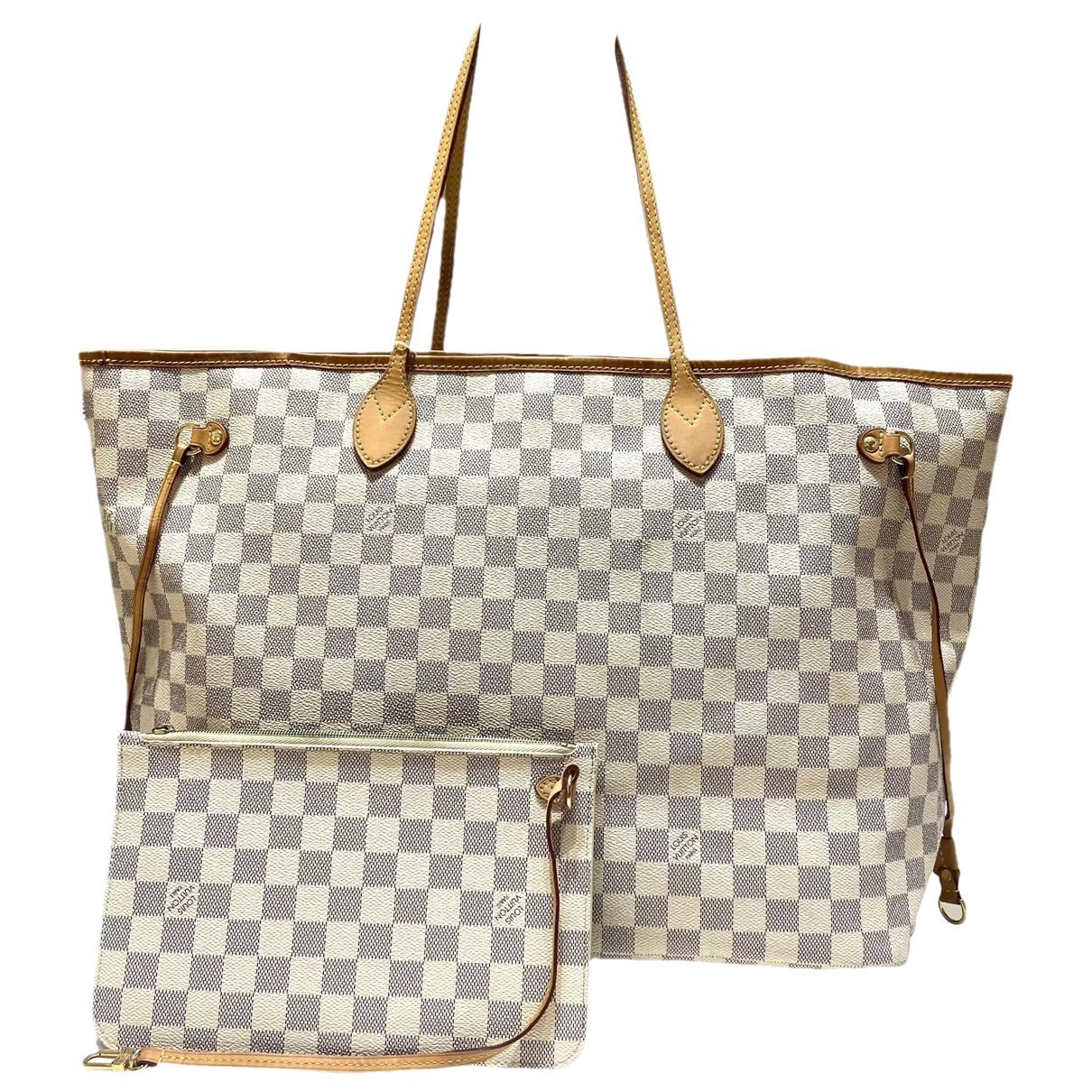 Louis Vuitton Neverfull leather handbag