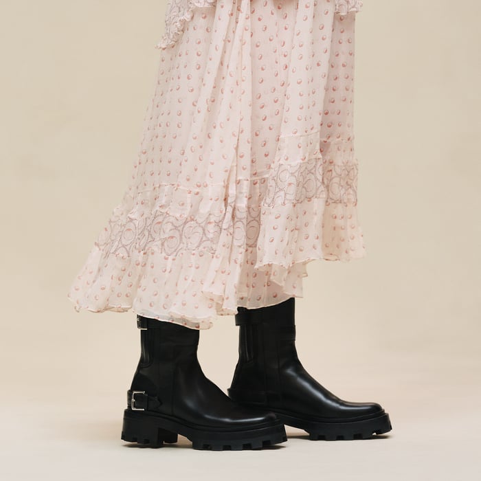 Rose Opaline "Clous" Sleeveless Dress