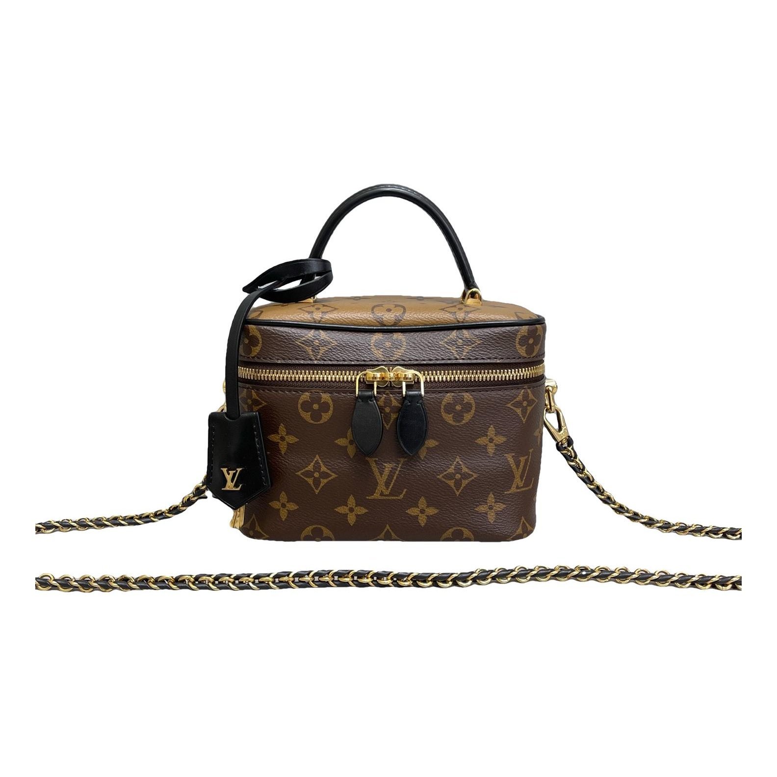 Vanity leather handbag