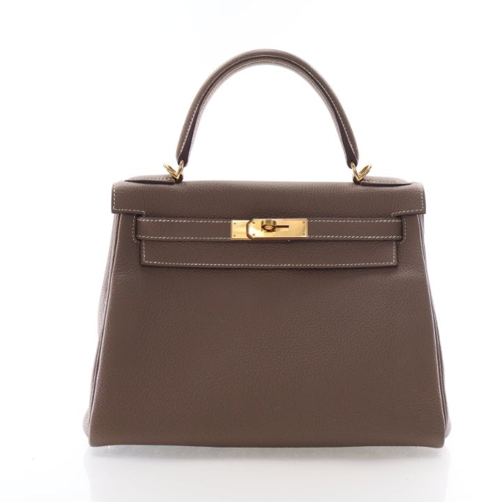 Hermes Etoupe Togo Kelly 28