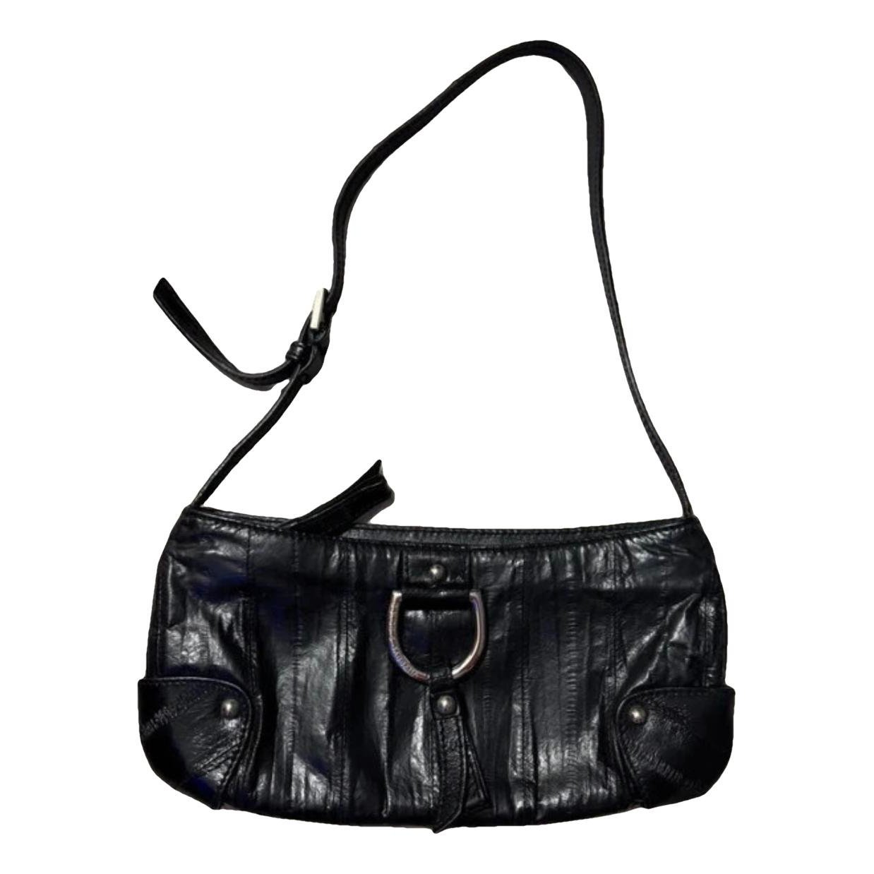 Leather clutch bag