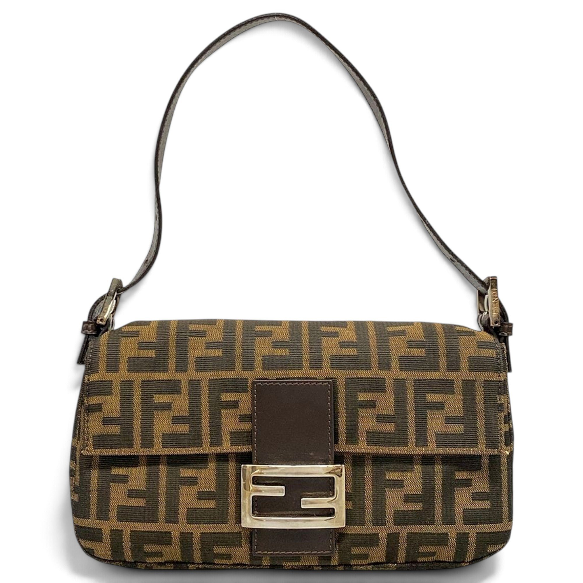 Pocket leather handbag