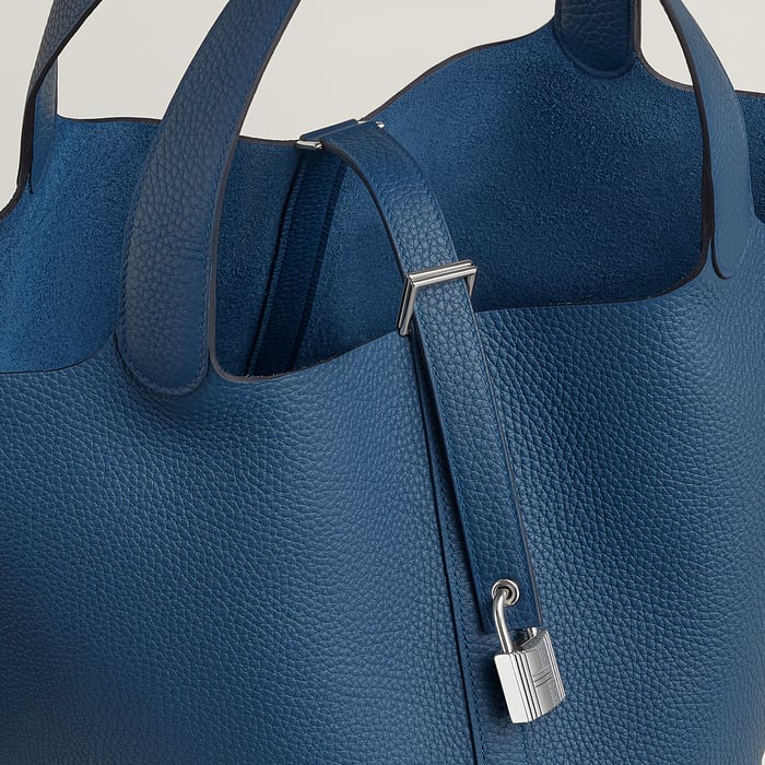 Bleu Tie Picotin Lock 26 Bag