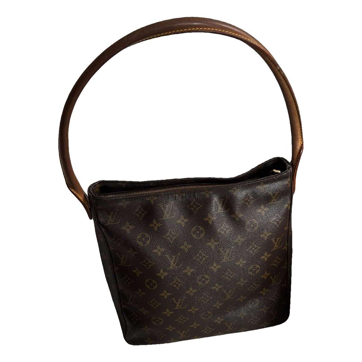 Looping leather handbag