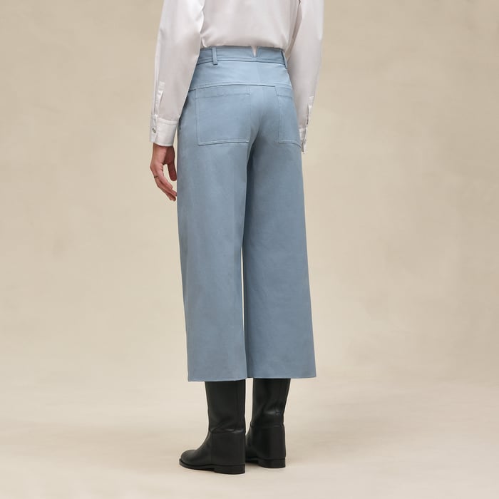 Bleu Adriatique Cropped Pants