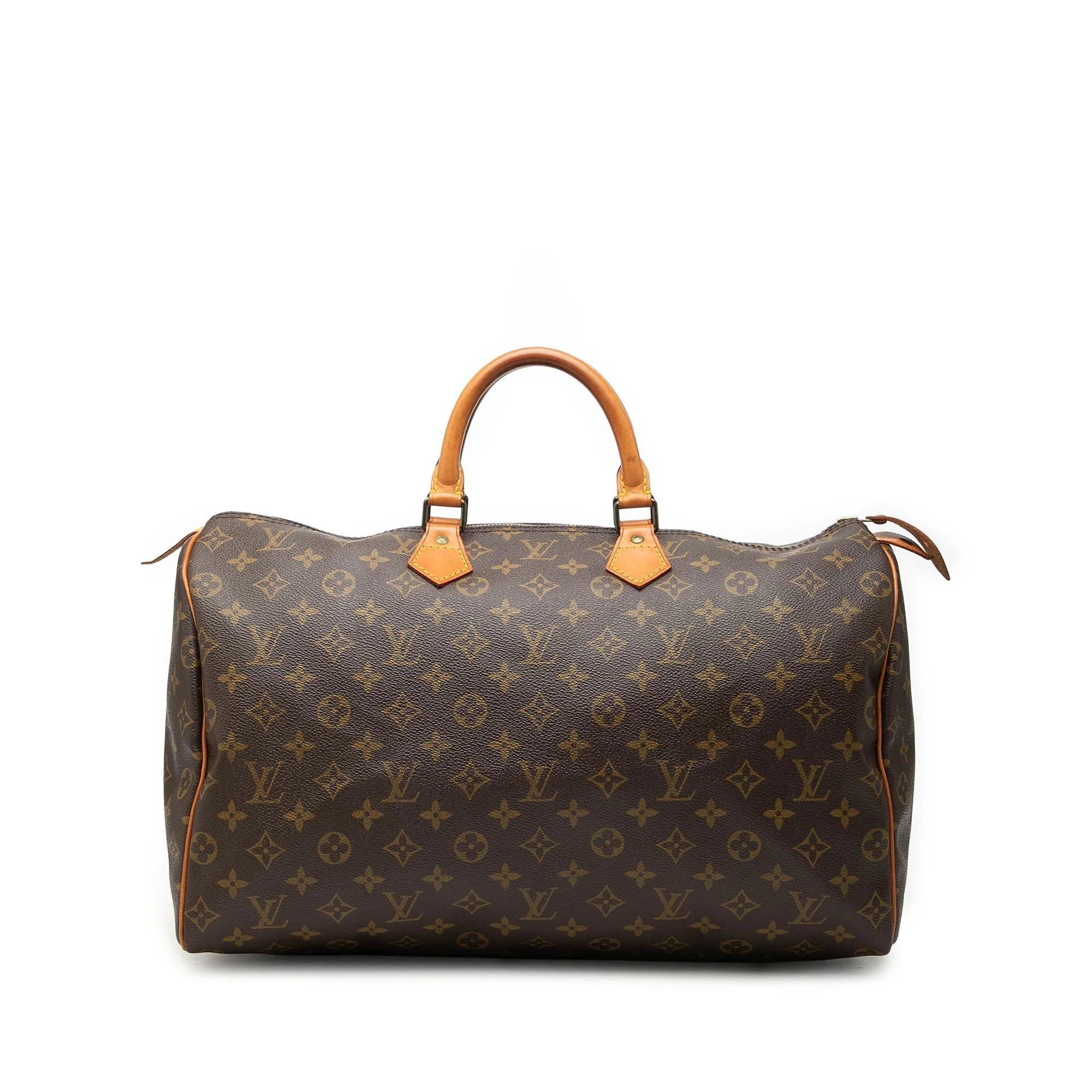 Speedy leather handbag