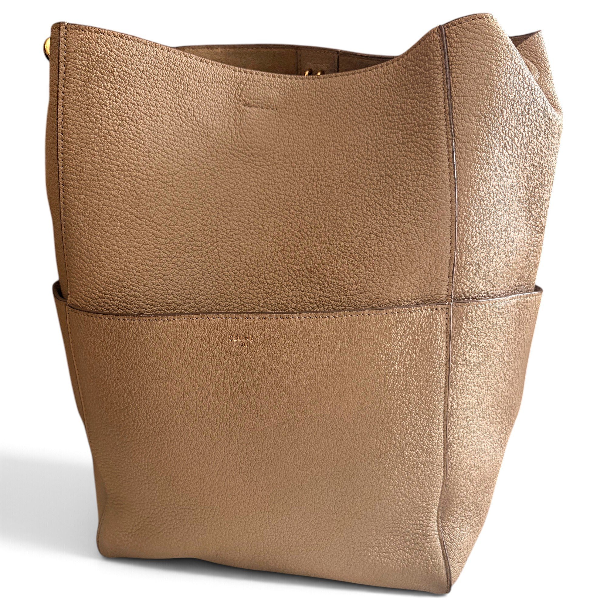Seau Sangle leather tote