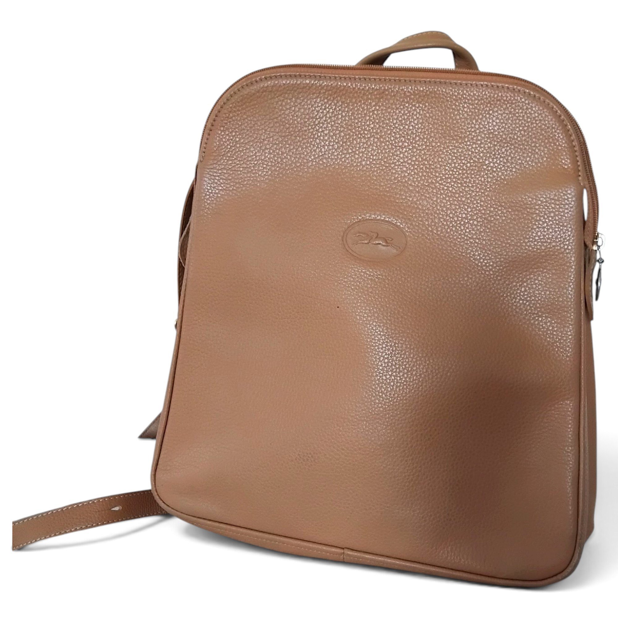 Foulonné leather backpack