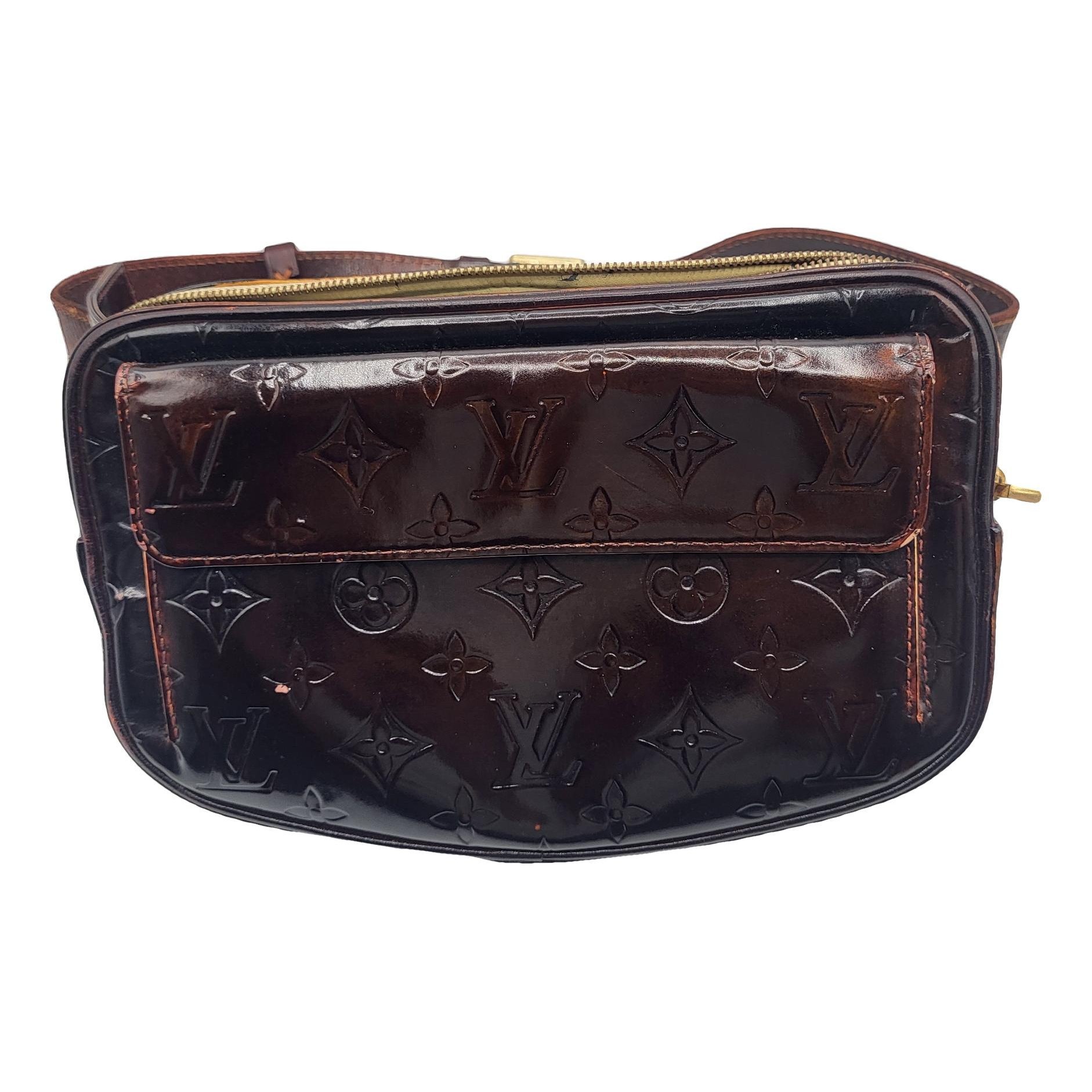 Fulton patent leather handbag