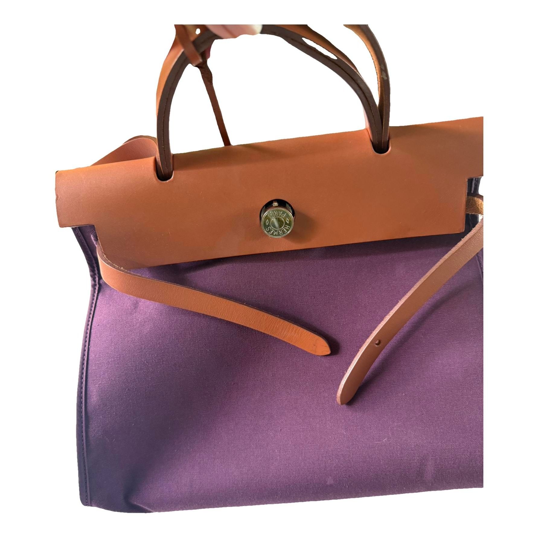 Hermes Herbag cloth handbag