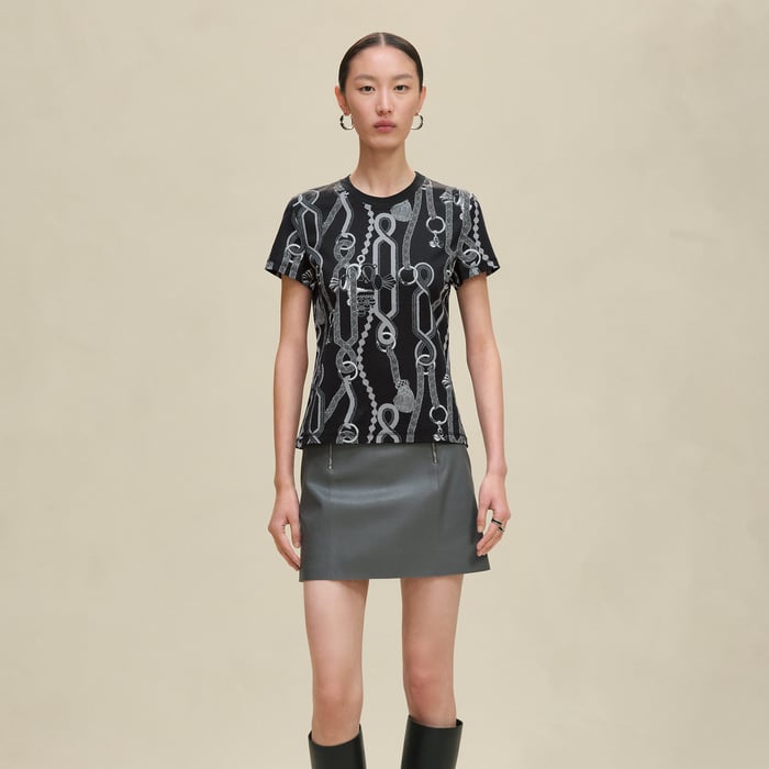 Gris Charbon "Palefroi Remix" Straight T-shirt