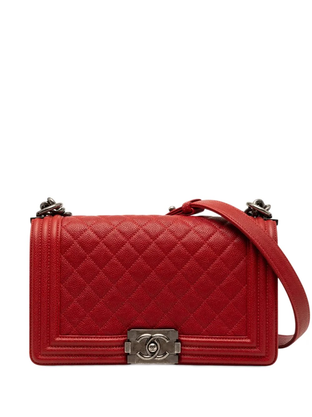 2016-2017 Old Medium Quilted Caviar Boy Flap crossbody bag