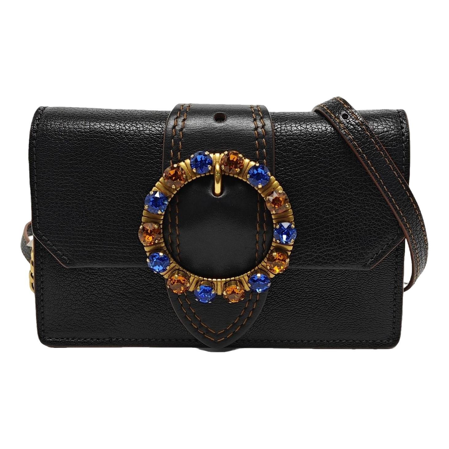My Miu leather handbag