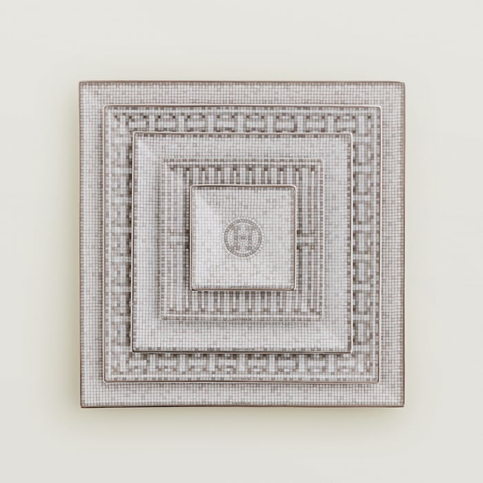 Sans Coloris Mosaique Au 24 Platinum Set Of 5 Square Plates (n°1 to 5)