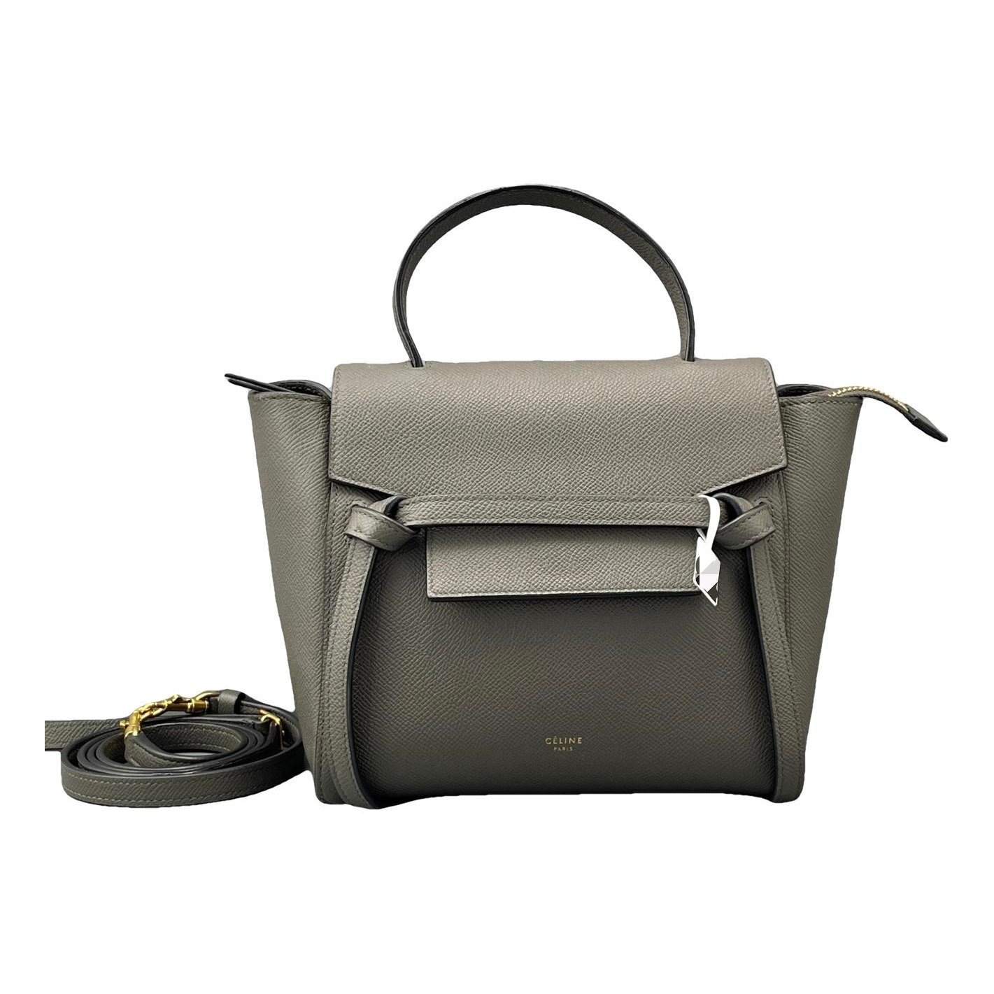Belt leather handbag