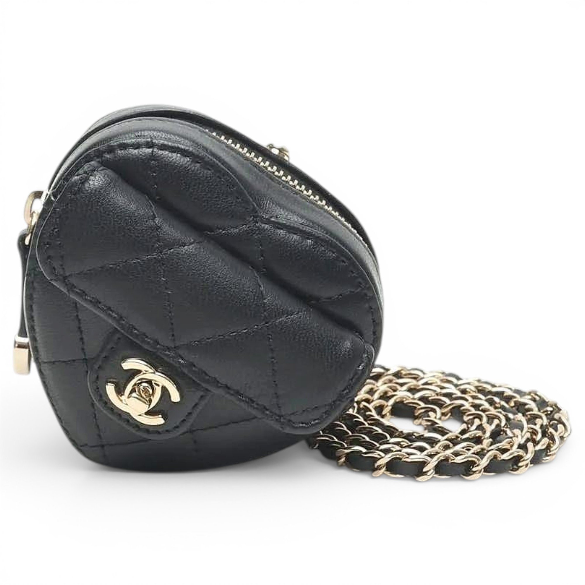 Trendy CC leather crossbody bag