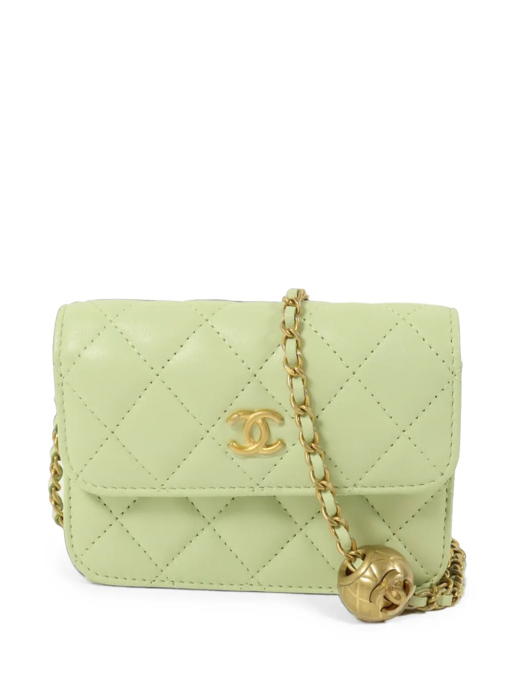 mini CC diamond-quilted shoulder bag