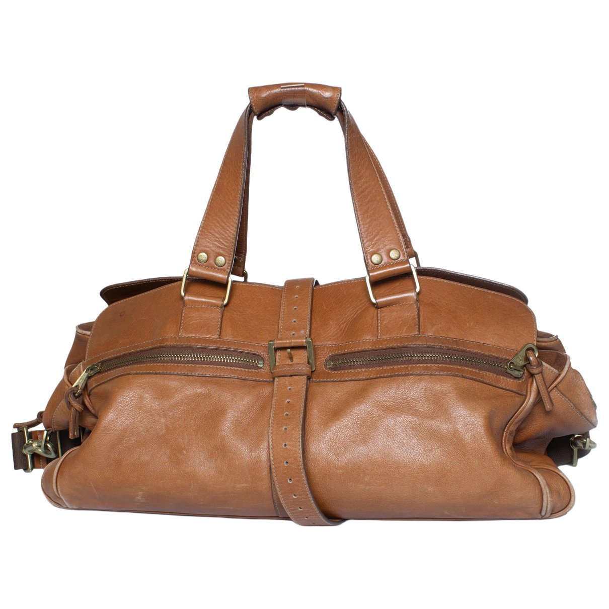 Leather travel bag