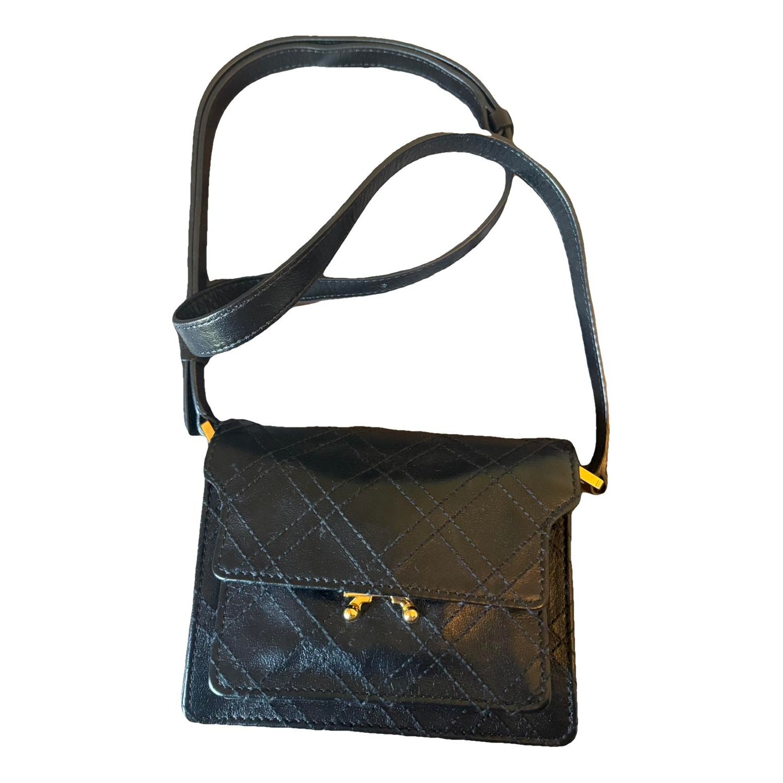 Marni Trunk leather crossbody bag