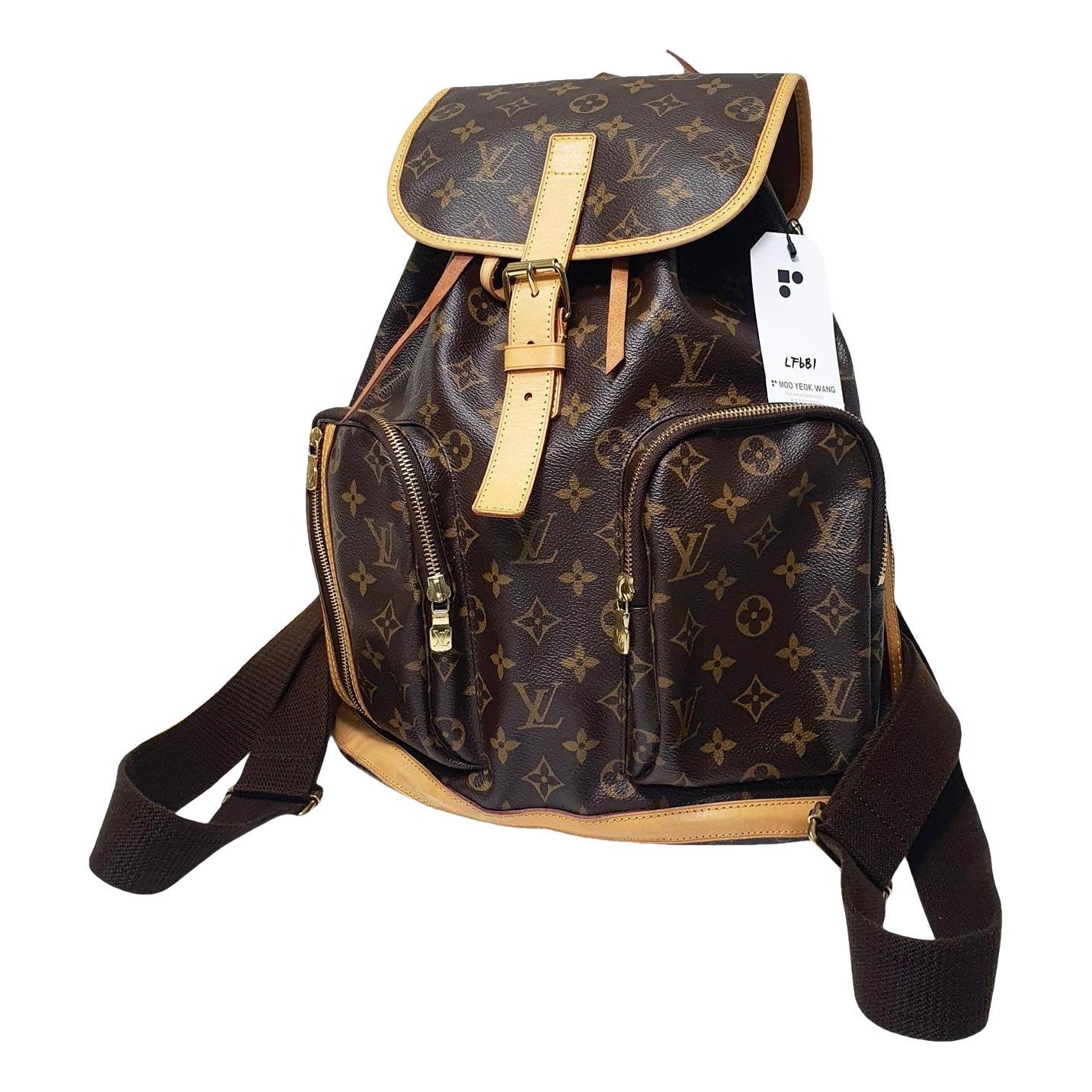 Leather backpack