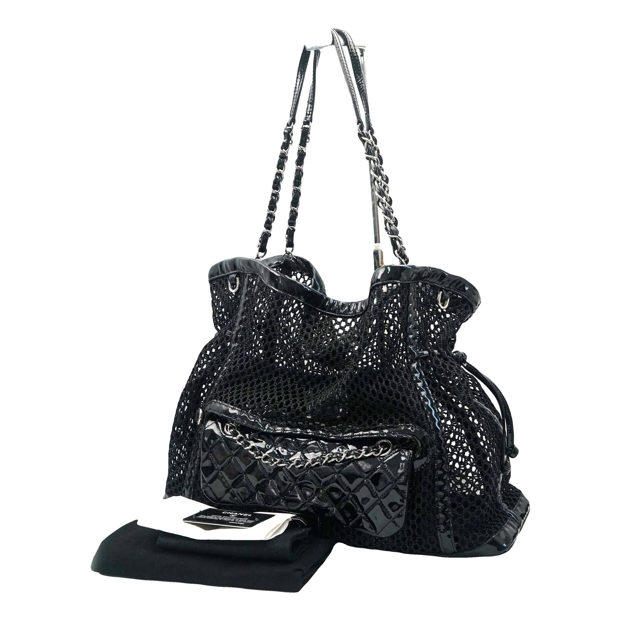 Patent leather handbag