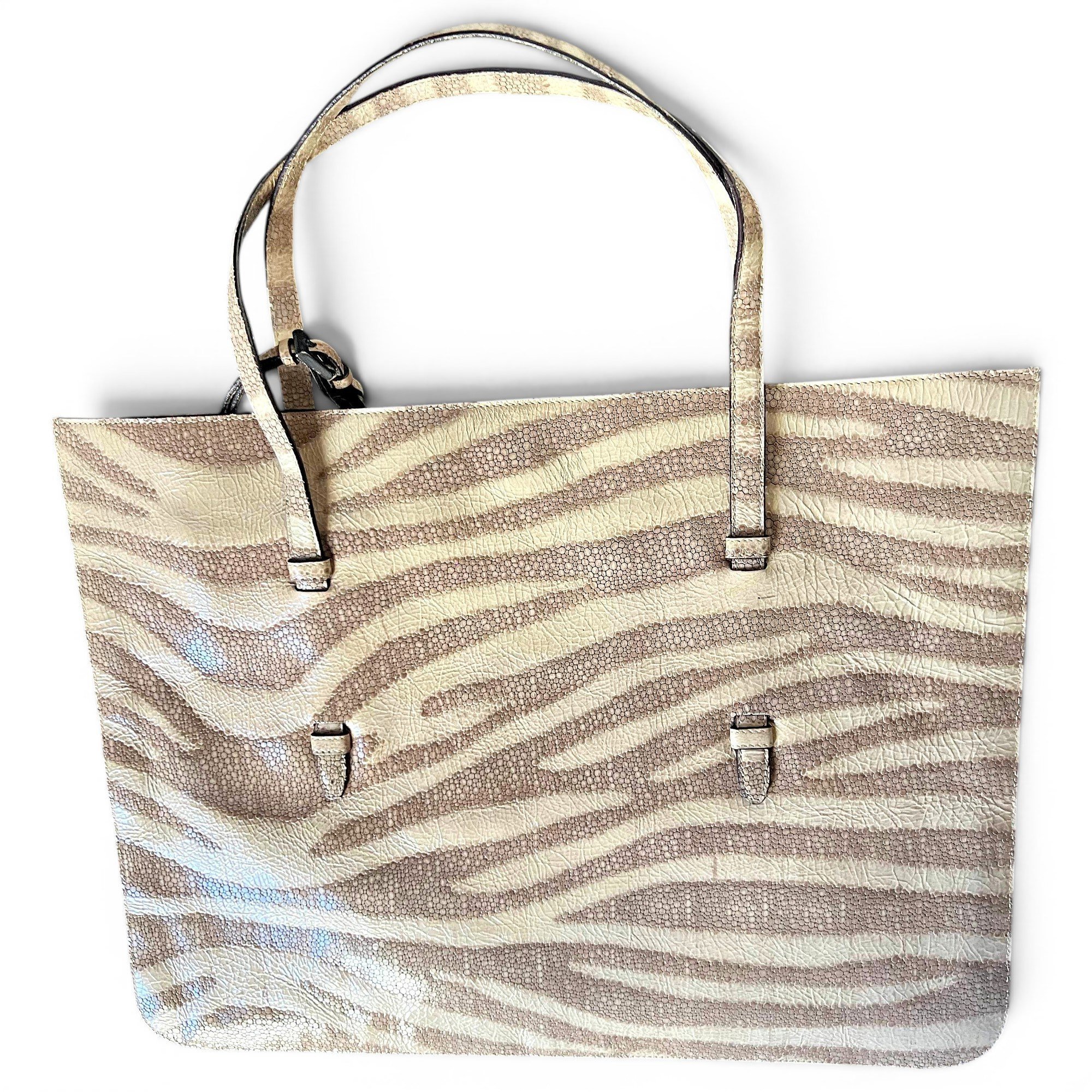 Vegan leather tote