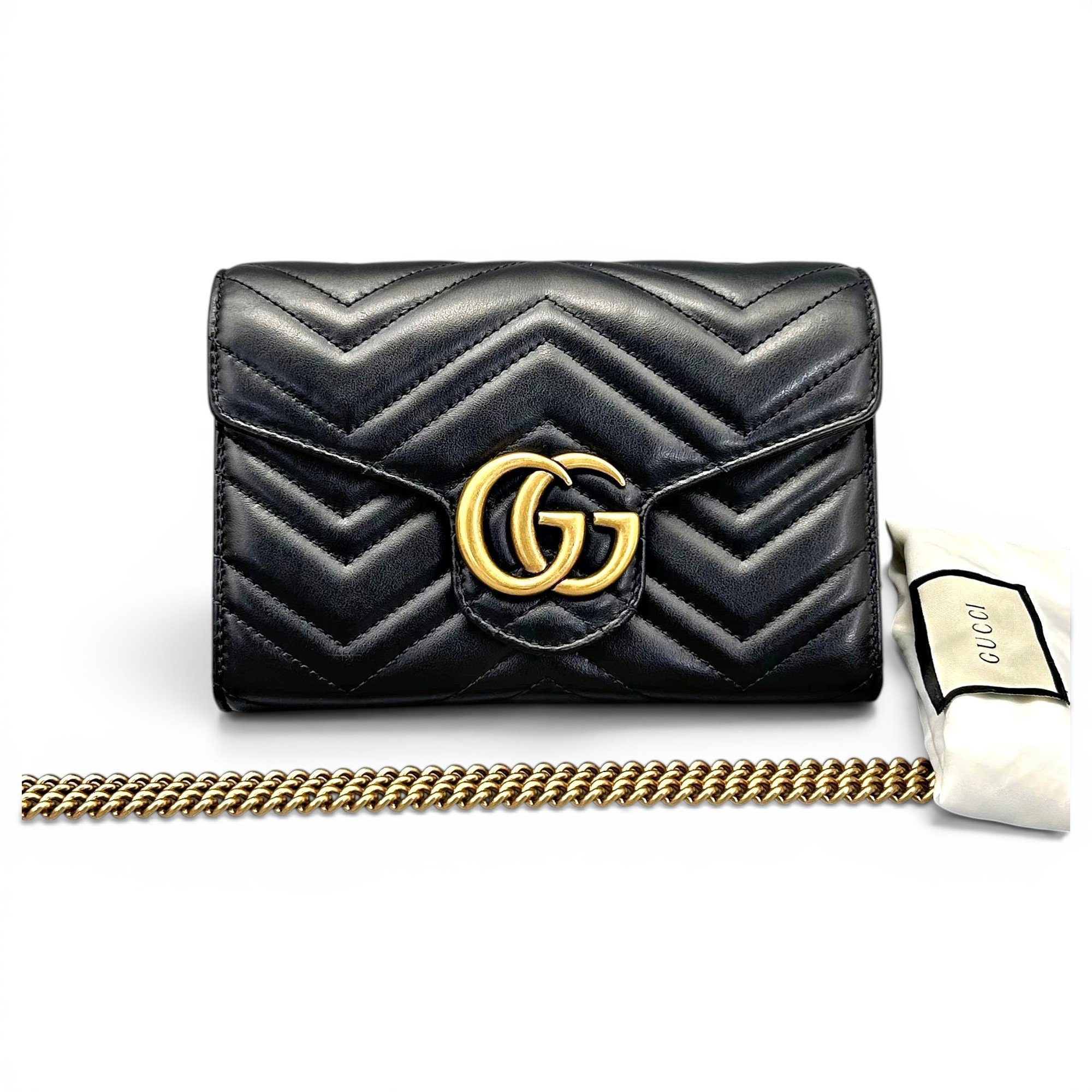 GG Marmont Chain leather crossbody bag